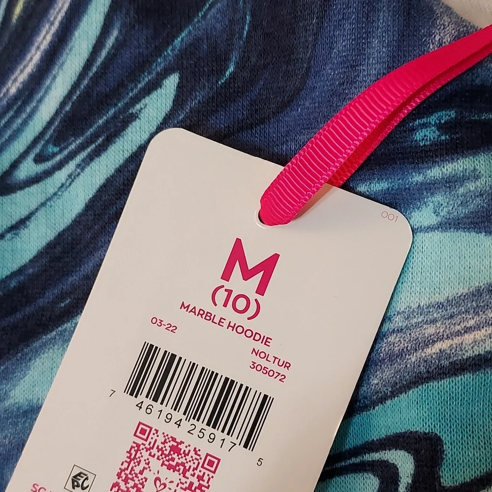 Girls Justice Marbled Hoody Sweatshirt - Picture 11 of 11